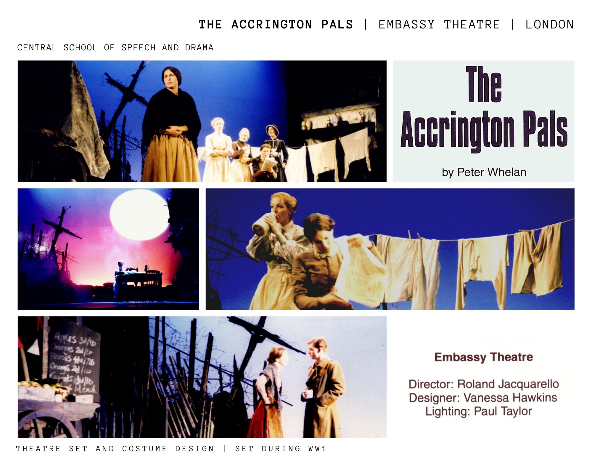 2 The Accrington Pals - Theatre Show Play Embassy London